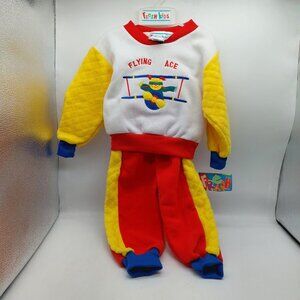 Fresh Kids Sweatpants & Sweatshirt 24 Months Airplane Multi-colored  READ 1994